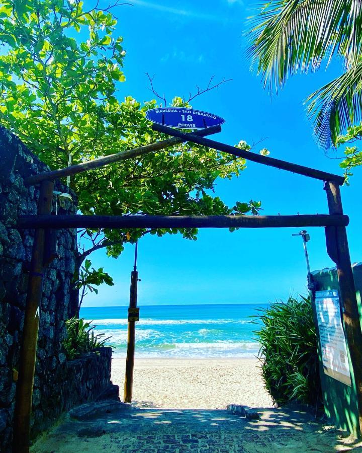 Maresias, Chale H29 Em Condominio De Frente A Entrada 18 Da Praia E Dentro Da Mata Atlantica Сан-Себастьян Экстерьер фото